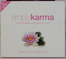 CD ● SIMPLY KARMA / 2CDS OF RELAXING AND SPIRITUAL MUSIC ●SIMPLYCD207 ヨガ ヒーリング スピリチュアル Y225_画像1