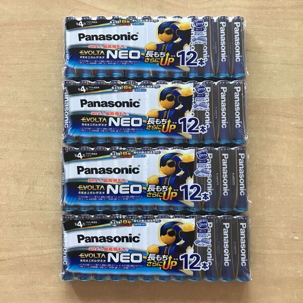 【新品/未使用】単4形 48本 パナソニック Panasonic エボルタネオ アルカリ乾電池 (使用推奨期限 2034年)