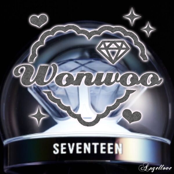 【137】 SEVENTEEN ペンライト ステッカー ウォヌ ホログラム