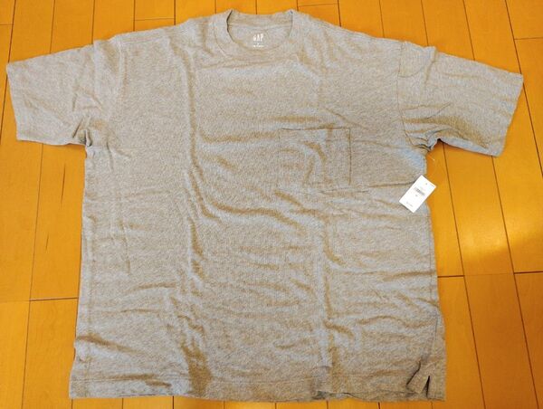★新品★GAP ギャップ ポケT ポケットTシャツ M(USサイズ)グレー