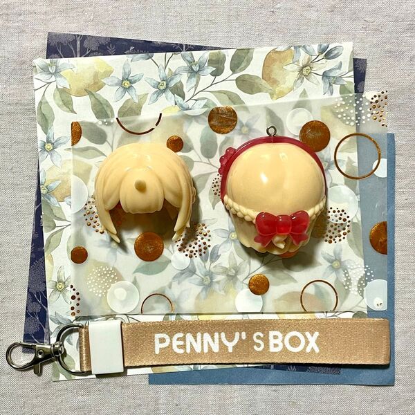 ANTU アンティーユ 掌心小宝 PENNY'S BOX 曲奇熊 クッキー熊 ヘア 髪パーツ ストラップ付き
