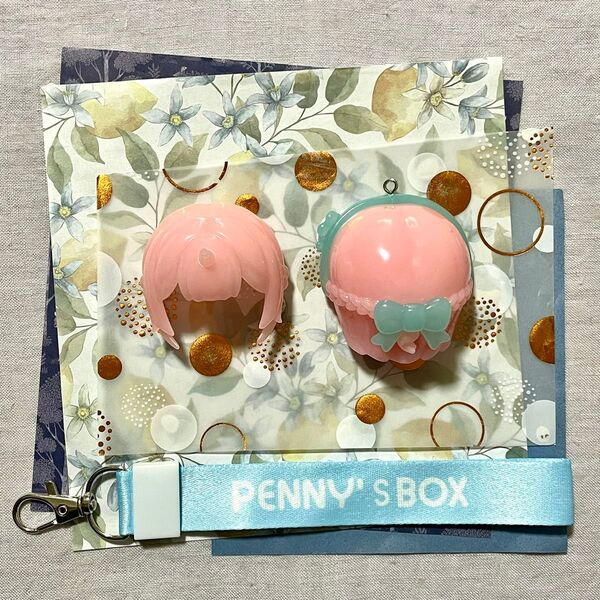 ANTU アンティーユ 掌心小宝 PENNY'S BOX 狗 ふわふわ犬 ヘア 髪パーツ ストラップ付き