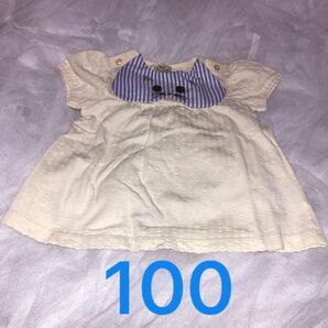 Petit Jam 半袖トップス 100サイズ 猫デザイン