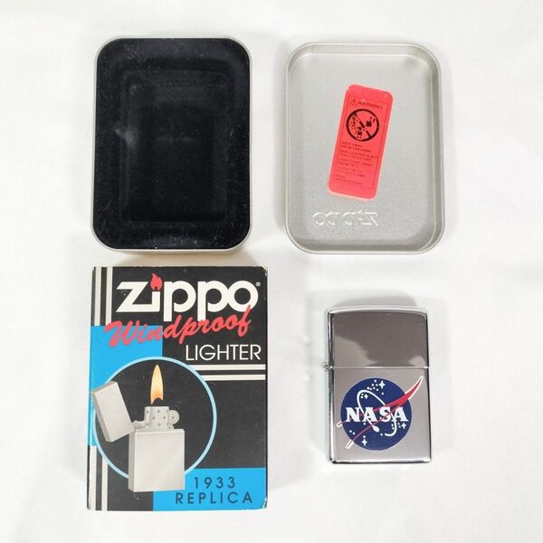 【箱 ケース付き】NASA ZIPPOライター 1933 REPLICA 2000年製