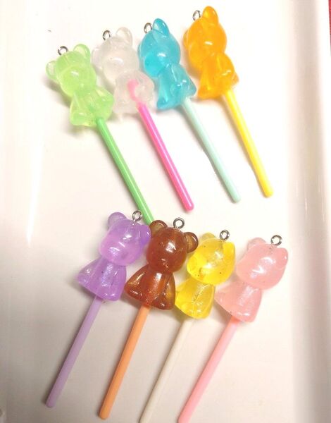 クマ キャンディー デコパーツ