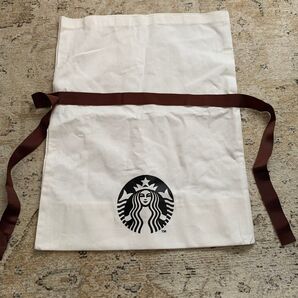 スターバックス 巾着袋 茶色リボン