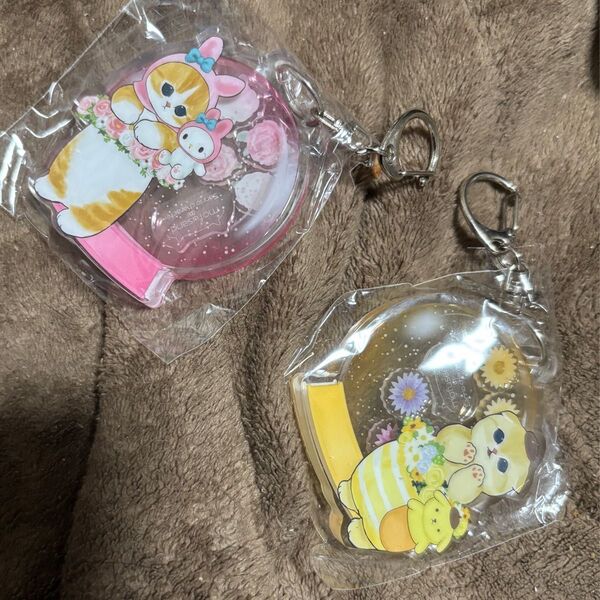 アクリルキーホルダー サンリオコラボ モフサンドmofusandマイメロポムポムプリン アクキー