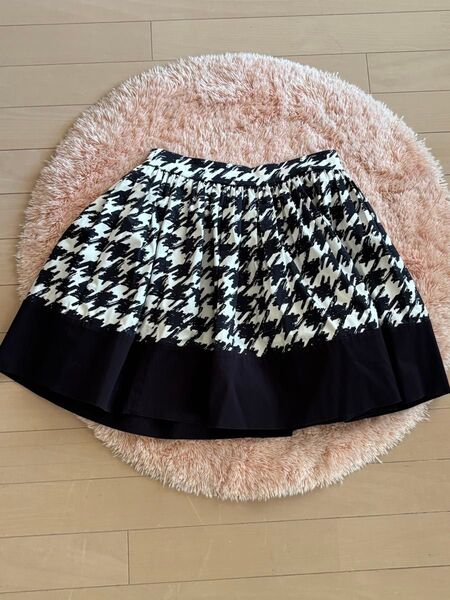 【美品】ケイトスペードニューヨーク 千鳥格子柄 ミニスカート