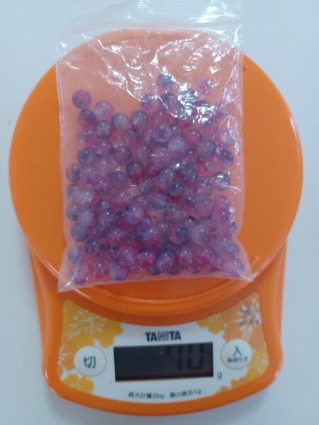 天然石 グラデーション翡翠 キャンディジェイド ピンクパープルカラー 約70g