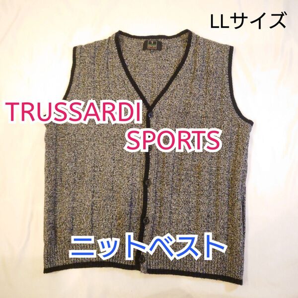 【古着美品】TRUSSARDI トラサルディ ニットベスト ニットカーディガン