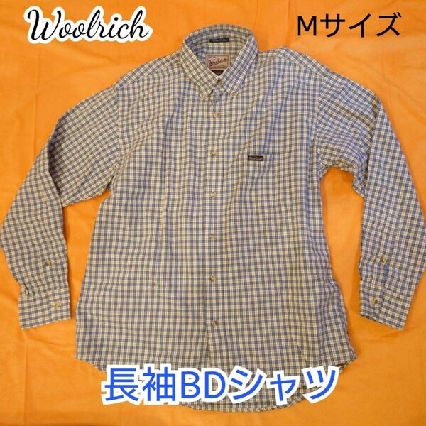 【古着美品】Woolrich 長袖BDシャツ チェック柄