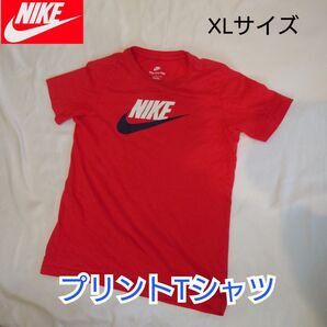 【古着美品】NIKE ナイキ プリントTシャツ レッド