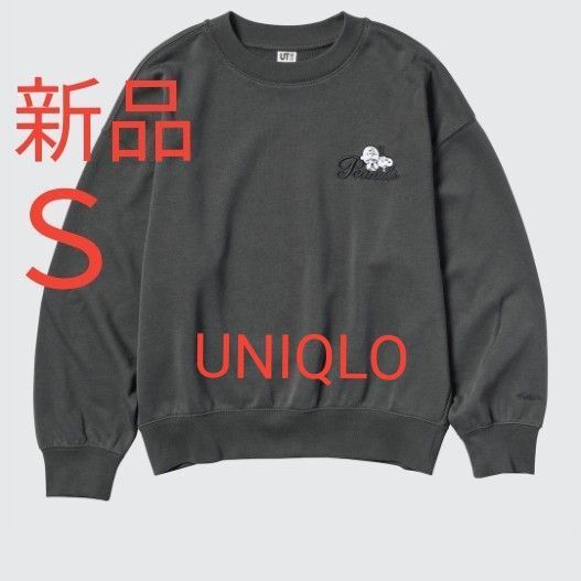 新品 UNIQLO ユニクロ ピーナッツ スウェットシャツ スヌーピー トレーナー レディース スウェット ダックグレー S