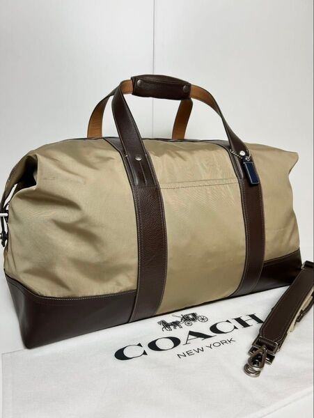 【良品】定価12万 コーチ メンテ済み COACH メンズ ビジネス バッグ 2way ショルダー ボストンバッグ レザー 本革