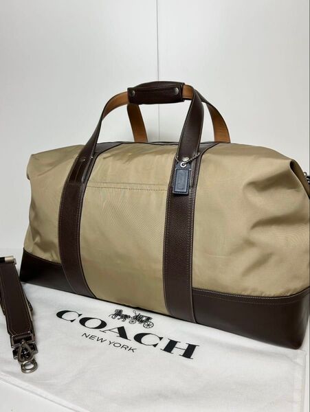 【良品】定価12万 コーチ メンテ済み COACH メンズ ビジネス バッグ 2way ショルダー ボストンバッグ レザー 本革