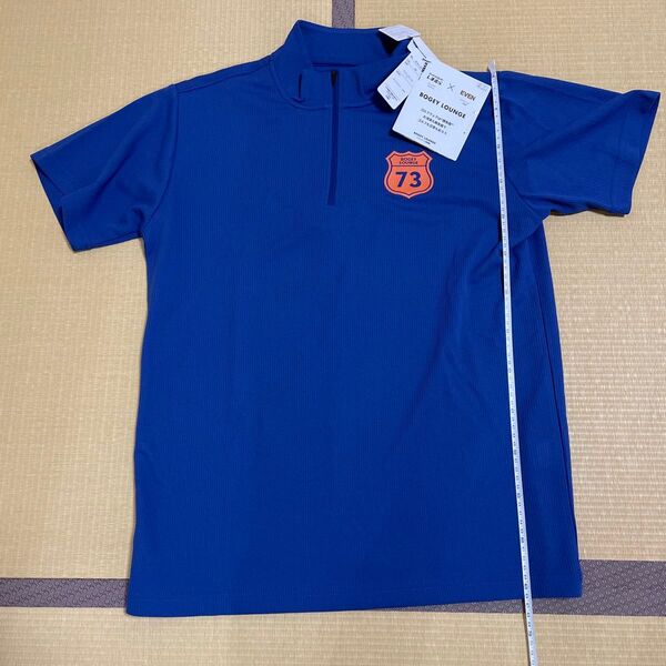 BOGEY LOUNGE × EVEN ゴルフウェア ハーフジップシャツ L ブルー 未使用(231)