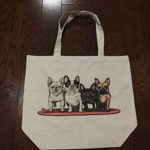 TES BUHI トートバッグ エコバッグ キャンバス 犬 未使用品