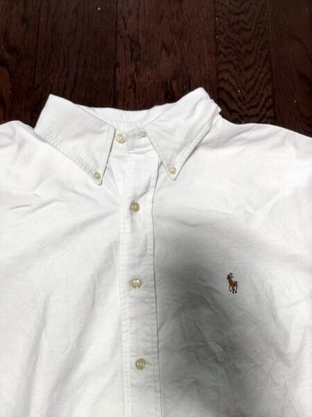 Ralph Lauren 白シャツ シャツ 長袖 16 1/2 古着 90S