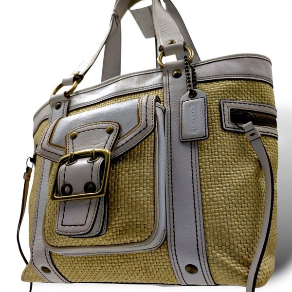 COACH トートバッグ かごバッグ コーチ ハンド バッグ 0860