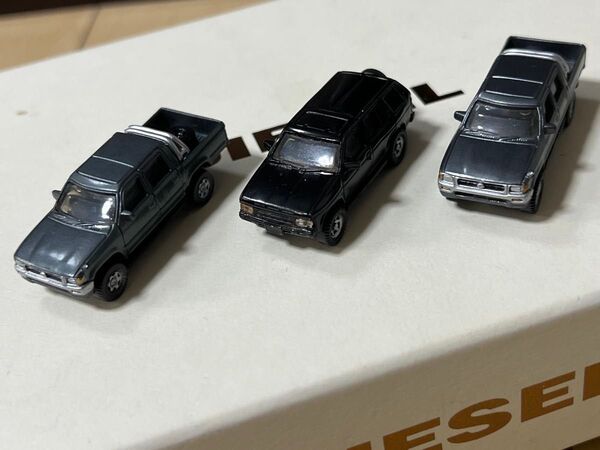 ミニカー 日産 テラノ ダットサントラック 3台セット チョコエッグ