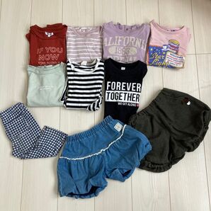100cm 110cm 女の子 半袖 まとめ 夏 10点 トップス ボトムス 子供服