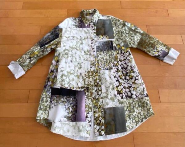 MM6 Maison Margiela 2016ss 花柄コットンオーバーサイズスプリングコート