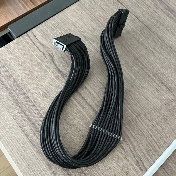 Phanteks PH-CB8P_BK 24-PIN 延長ケーブル 500mm