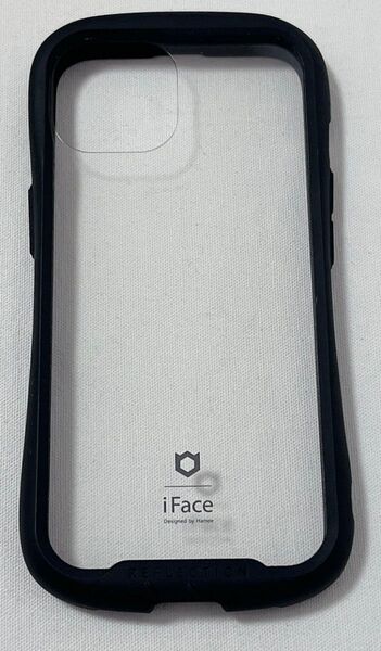 iFace Reflection iPhone 14ケース ケース クリア 強化ガラス (ブラック)