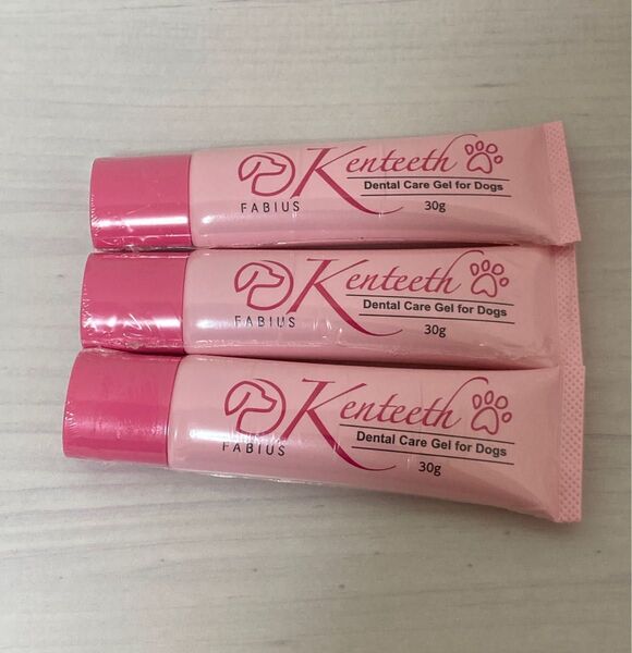 ケンティス デンタルケアジェル ペット用歯磨き 3本 Kenteeth