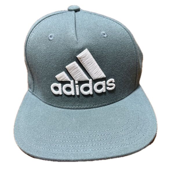 adidas キャップ グリーン系 ロゴ入り