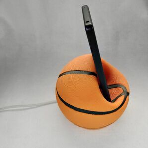 バスケットボール型スマホスタンド 3Dプリント ハンドメイド 一点物 バスケ好きにおすすめ