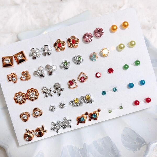 【S38】大量!樹脂ピアス25ペアセット☆