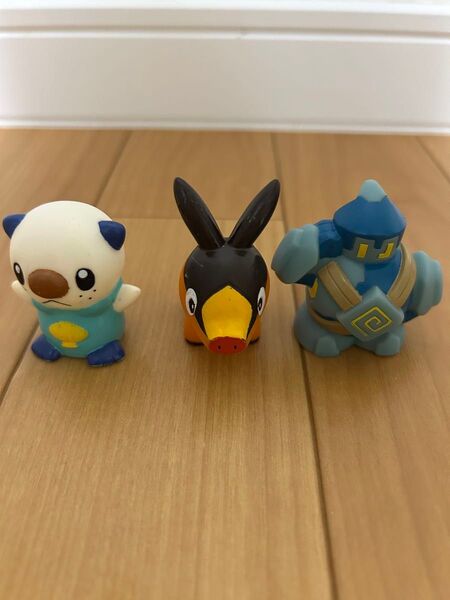 ポケモンキッズ 指人形 ミジュマル、ポカブ、ゴビット セット 匿名発送
