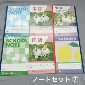 ノート6冊セット⑦ 算数 国語 漢字