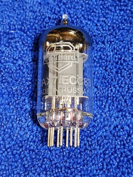 新品 未使用 Mullard 12AX7A/ECC83 プリ管 復刻版 ロシア製 1本(箱無し) 真空管