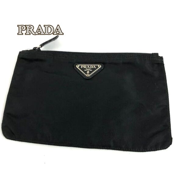 PRADA プラダ ポーチ 小物入れ ブラック レディース ブランド