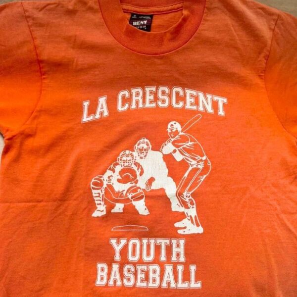 90s USA製 vintage baseball 野球 Tシャツ オレンジ