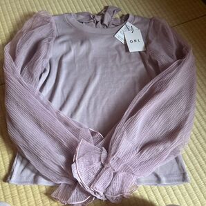 GRL シフォンブラウス ピンク Fサイズ タグ付き