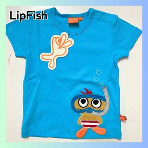 新品 LipFish リップフィッシュ Tシャツ スキューバ ブルー 90cm