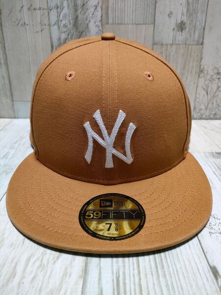 NEW ERA 59FIFTY ダックキャンバス ヤンキース 7 5/8 キャップ ニューエラ