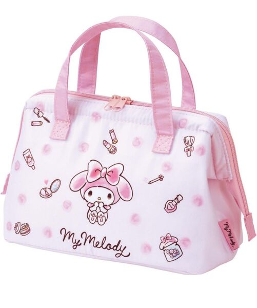 保冷 がま口 ランチバッグ サンリオ マイメロディ 水彩コスメ KGA1