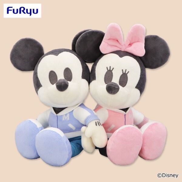 【新品・未使用品】ミッキー&ミニー ちょっもっさ デココレ ペアぬいぐるみ