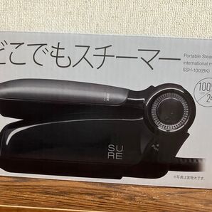 SURE どこでもスチーマー SSH-100(BK) ブラック 携帯アイロン