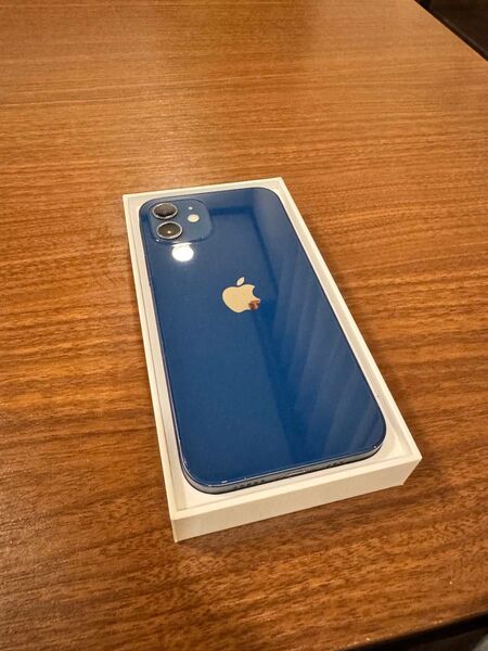 美品 iPhone12 128GB ブルー SIMフリー バッテリー80%