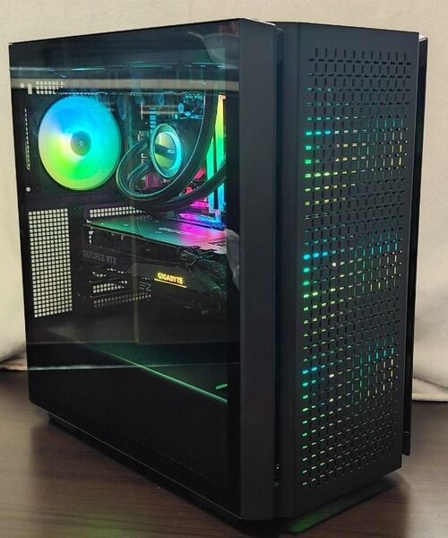 光るゲーミングPC Ryzen7 5700X RTX3070 SSD1TB 簡易水冷 冷却性能◎