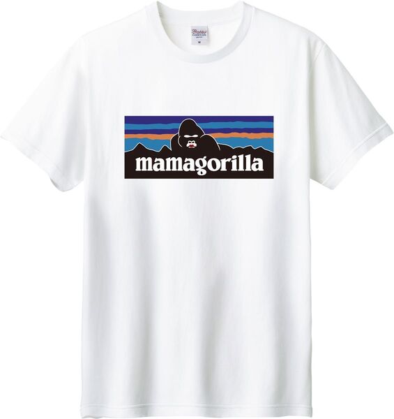 ママゴリラ mamagorilla Tシャツ ホワイト M-XL 綿100% 5.6オンス パロディ ネタ