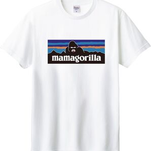 ママゴリラ mamagorilla Tシャツ ホワイト M-XL 綿100% 5.6オンス パロディ ネタ