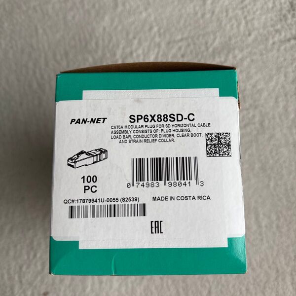 PANDUIT パンドウィット SP6X88SD-C CAT6a コネクター RJ45