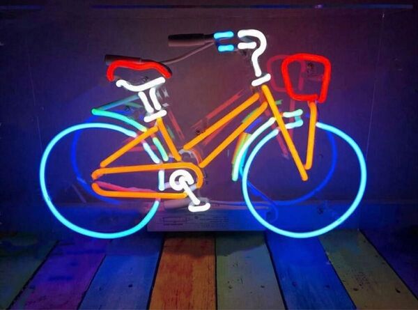 オーダーメイド カラフル 自転車 ネオンサイン インテリア