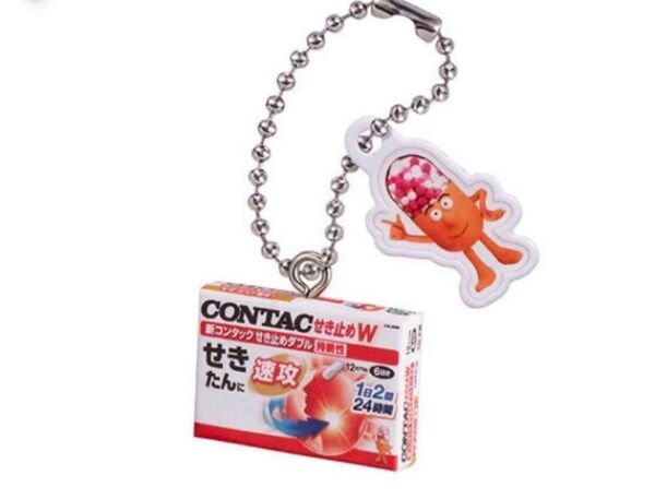 【新品】新コンタック せき止めW持続性 ガチャガチャ ミニチュアチャーム ガチャ